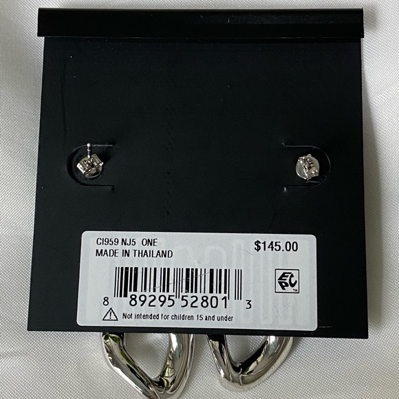 Coach CI959 Signature Pavé Drop Earrings - Picture 3 of 4